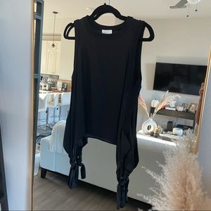 Cinq a Sept black satin top